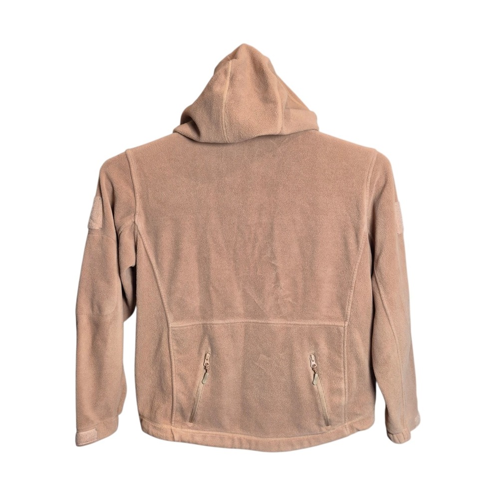 BAERSkin Men's L Tactical Fleece Jacket Tan Full Zip Hooded Outdoor - Picture 3 of 8